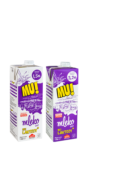 MU! UHT lactose-free milk 3.2%